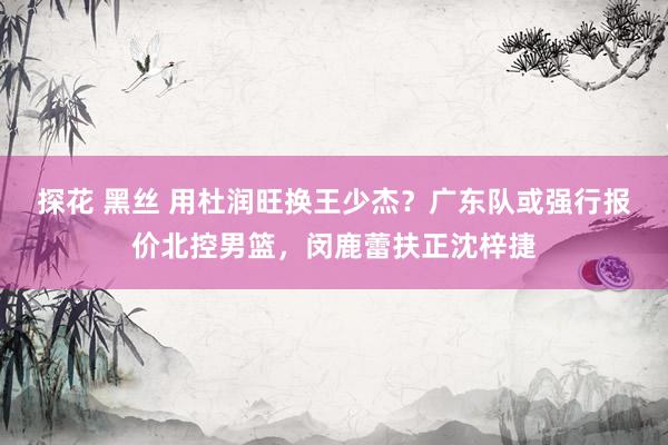 探花 黑丝 用杜润旺换王少杰？广东队或强行报价北控男篮，闵鹿蕾扶正沈梓捷