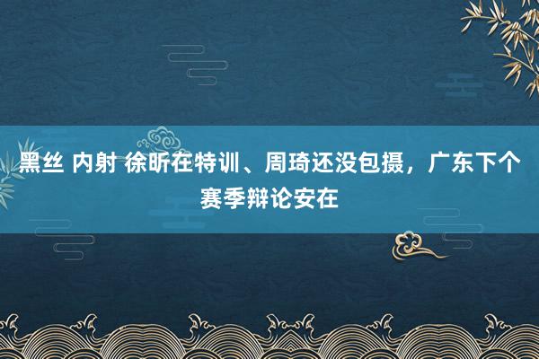 黑丝 内射 徐昕在特训、周琦还没包摄，广东下个赛季辩论安在
