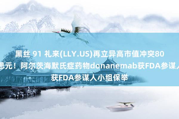 黑丝 91 礼来(LLY.US)再立异高市值冲突8000亿好意思元！阿尔茨海默氏症药物donanemab获FDA参谋人小组保举