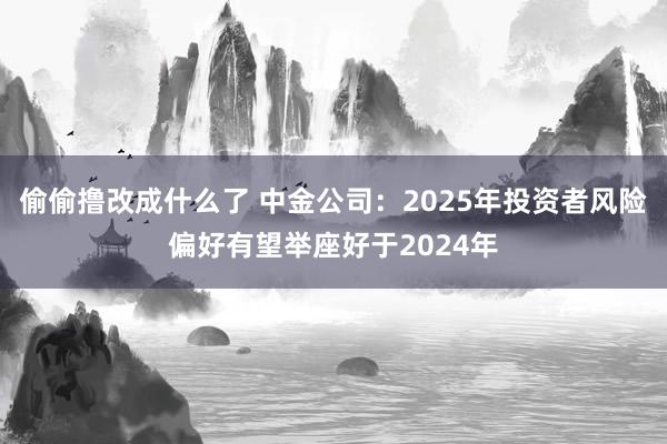 偷偷撸改成什么了 中金公司：2025年投资者风险偏好有望举座好于2024年